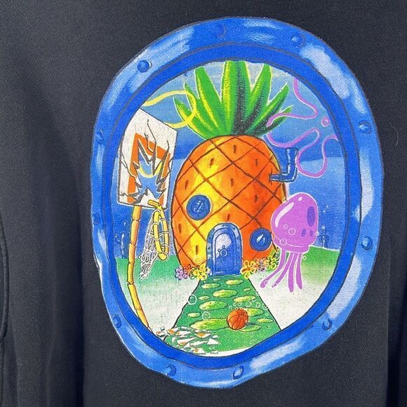 🏀🏀 NIKE KYRIE IRVING x SPONGEBOB Pineapple Club HOODIE Sweatshirt - Sz L - EUC - Picture 6 of 9